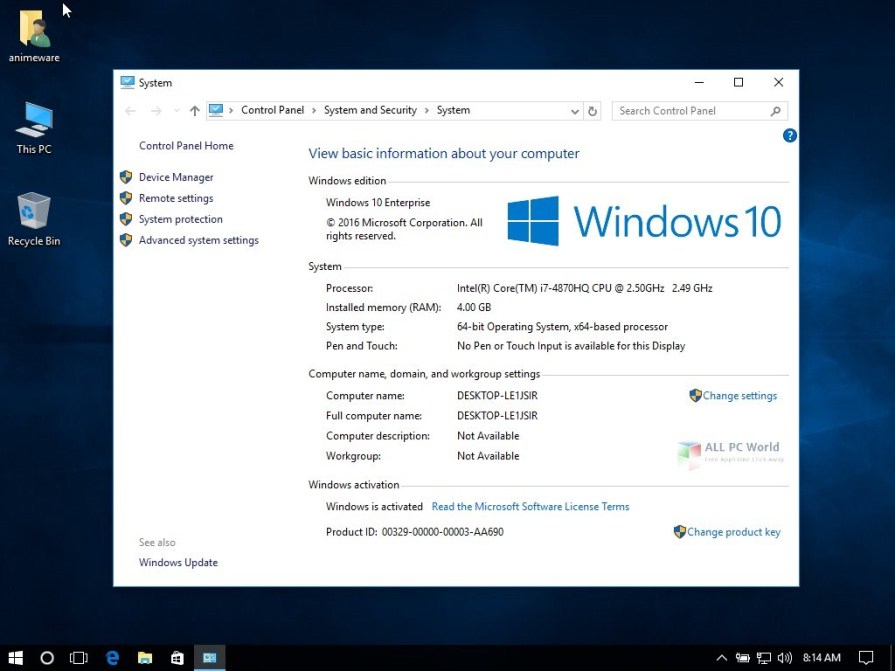 windows 10 pro version 1709 download
